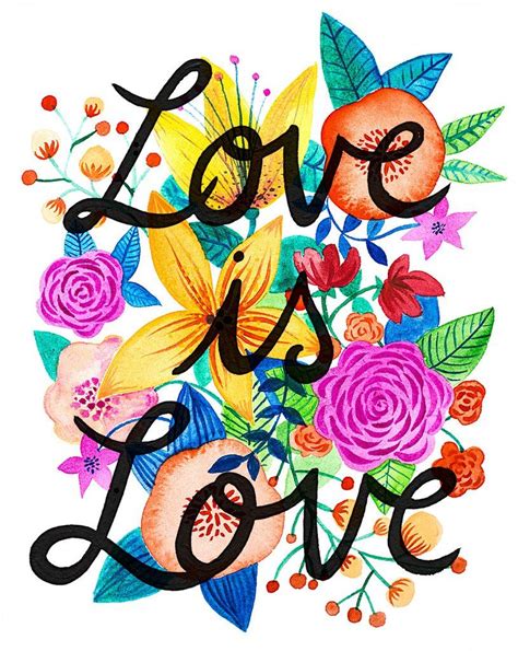 Love Is Love Prints Affordable Paintings 8x10 Print