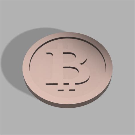 Download Stl File Bitcoin Coin 3d Printable Template ・ Cults