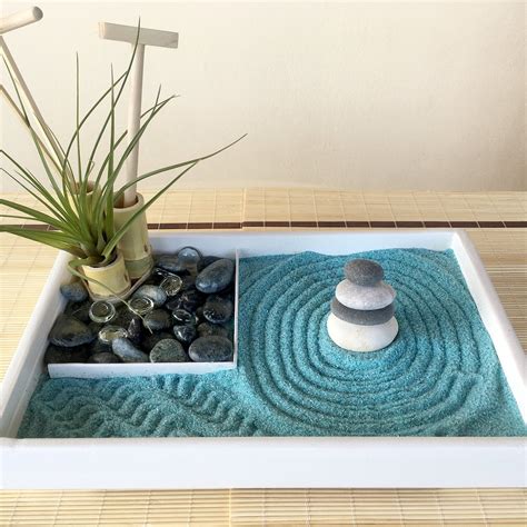 Meditation Zen Garden Sand Large Set Desk Zen Garden Kit With Etsy