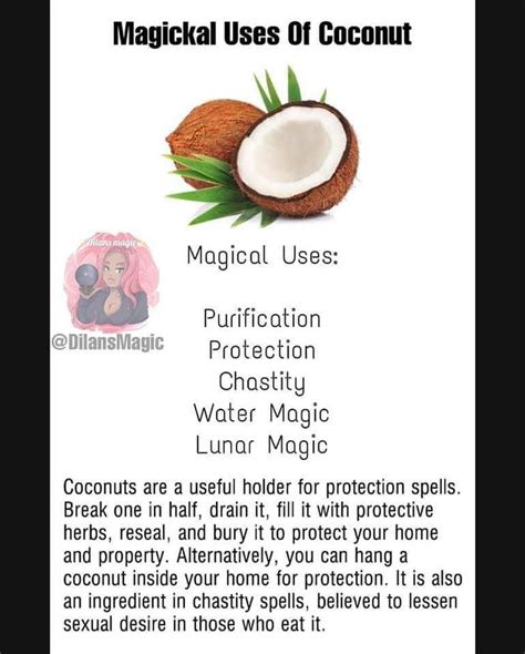 Coconut Magick Magickal Herbs Magical Herbs Witchcraft Herbal Magic