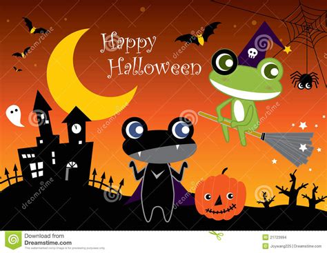 Halloween Frogs Stock Images Image 21723994