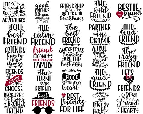 Friendship Svg Bundle Best Friends Svg Files Friends Svg For Etsy