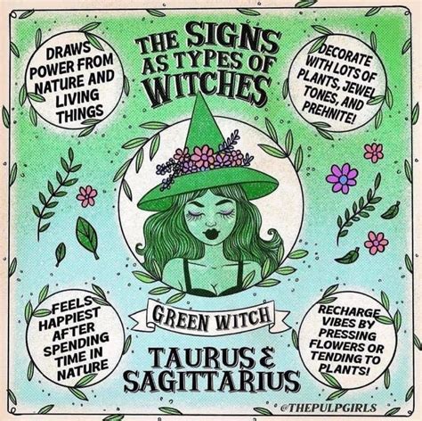 The Signs As Types Of Witches Aries Moon Sign Sagittarius Taurus