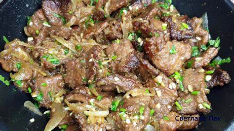Жареная ГОВЯЖЬЯ ПЕЧЕНЬ в соевом соусе! Быстрый РЕЦЕПТ Нежной Печени Картинка - Жареная ГОВЯЖЬЯ ПЕЧЕНЬ в соевом соусе! Быстрый РЕЦЕПТ Нежной Печени