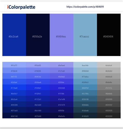 27 Latest Color Schemes With Dark Blue And Black Color Tone