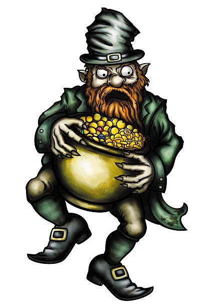 Cartoon Of The Evil Leprechaun Stock Photos Pictures And Royalty Free
