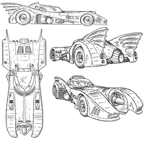 The Dork Review Robs Room Batmobile Blueprints And Schematics Mostly