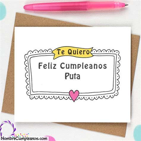 Feliz Cumpleaños Puta Tartas Tarjetas Deseos