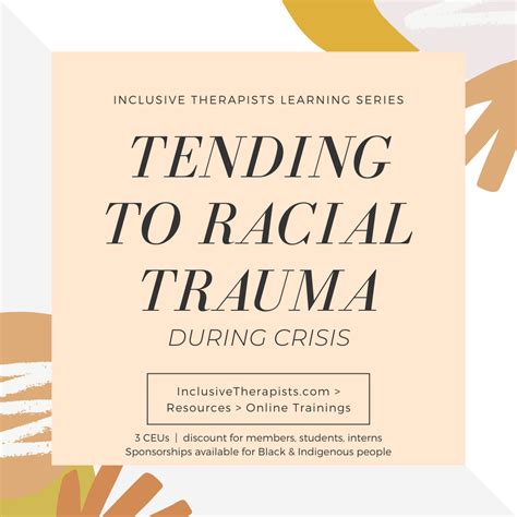 Tending To Racial Trauma During Crisis Online Training