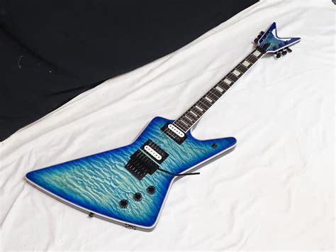 Dean Z Select Floyd Electric Guitar Quit Maple Ocean Burst Reverb