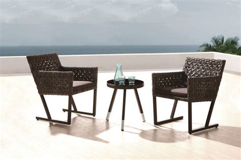 Cali Modern Outdoor Seating Set For 2 Icon Outdoor Contract