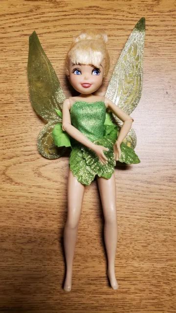 Disney Fairy Tinkerbell Doll Flutter Wings 12 Posable Arms And Leg
