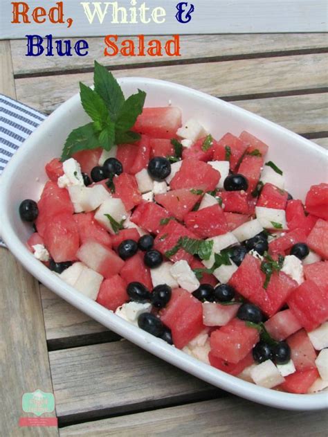 4th Of July Recipes Red White And Blue Fruit Salad Recipe With Images