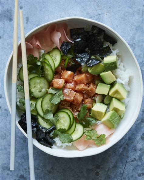 Spicy Salmon Sushi Bowls Whats Gaby Cooking