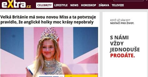 Czech Gossip Website Blurs Miss Great Britain S Face And Says British Woman Are Not Beautiful