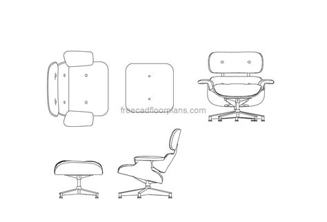 Lounge Chair Cad Furniture Free Dwg Cad Block Pimpmydrawing 51 Off