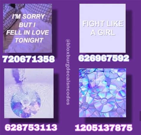 Roblox Purple Aesthetic Decal Ids | Images and Photos finder