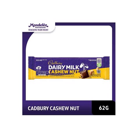 Cadbury Chocolate 62g Dairy Milk Cashew Nut Gerai Cahaya Indonesia