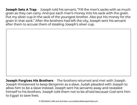 Joseph Forgives His Brothers Craft 2023 03 Bible Crafts And Activities