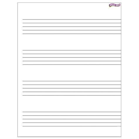 To print the document completely, please, download it. Trend Enterprises Music Staff Paper Wipe-Off® Charts | T-27304 - SupplyMe