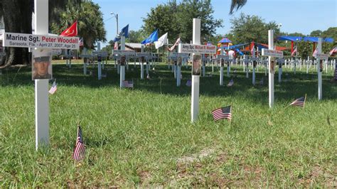 Combat Ptsd News Wounded Times Hundreds Of Crosses Honor Floridians