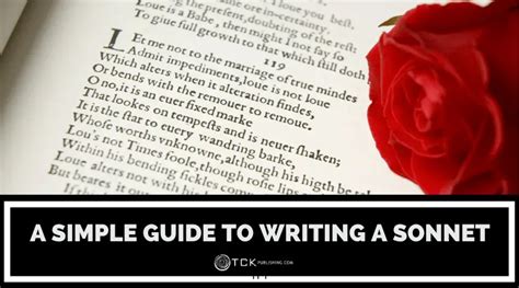 How To Write A Sonnet Tips And Examples Tck Publishing