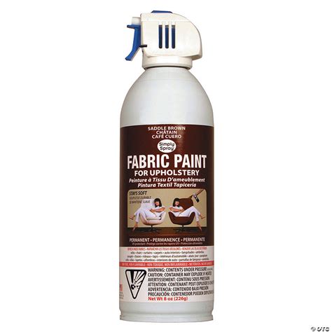 Simply Spray Upholstery Spray Fabric Paint 8oz Saddle Brown Oriental