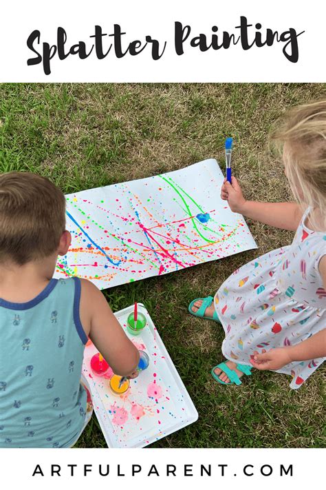 How To Do Splatter Painting With Kids — Jinzzy