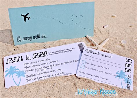 Boarding Pass Wedding Invitation Save The Date Travel Theme Etsy