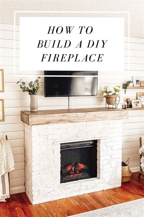 Diy Fireplace How We Built A Brick Fireplace Around An Electric