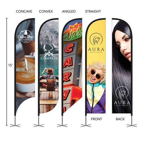 Displaysplash 15 Double Sided Custom Feather Flag Corporate Specialties