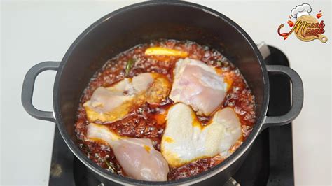 Makan dengan nasi panas, ulam, belacan dan telur masin. Resepi Asam Pedas Ayam Johor #1 - YouTube