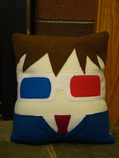 Doctor Who Plush Pillow David Tennent 10th Dr Decorative Pillow On