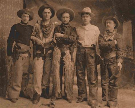 Old West 5 Cowboy Posing For Picture 8 X10 Photo Etsy