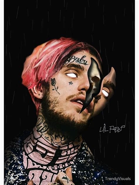 Lil Peep Portrait Poster Poster For Sale By Trendyvisuals Redbubble