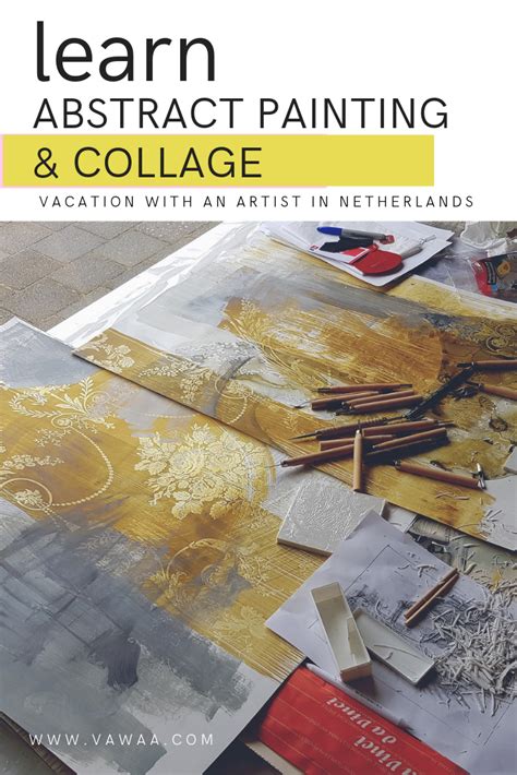 Learn Abstract Painting And Collage With Tessa In Netherlands