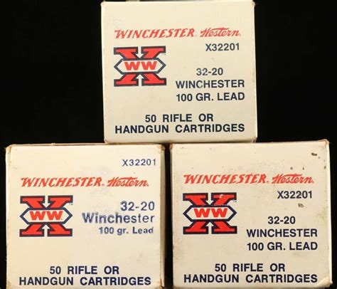 150 Rounds Of Winchester 32 20 Ammo