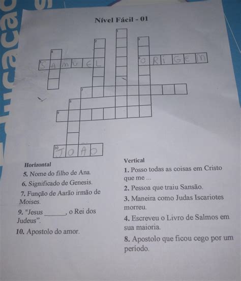 Cruzadinha De Ensino Religioso
