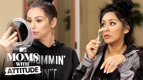 snooki and jwoww learn budget beauty tips 💄 moms with attitude mtv youtube