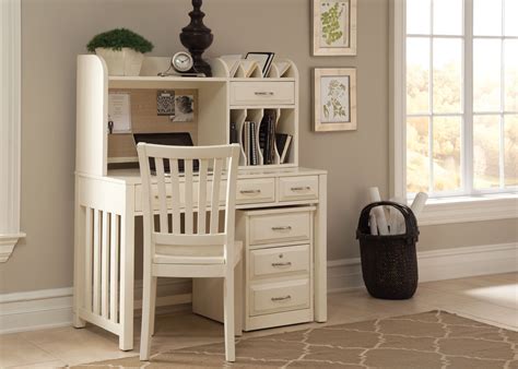 The harbor view ® collection in antiqued white® finish. Hampton Bay White Writing Desk With Hutch from Liberty ...