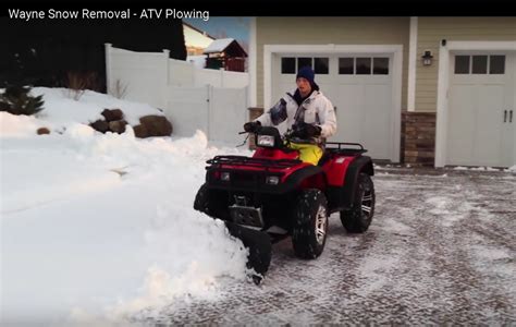 Atv Snow Plow Video Utv And Atv Snow Plows