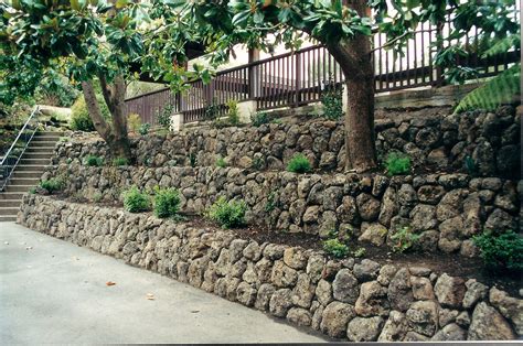 Rough Idea For That Side Of The House Landscaping Rock Rock Wall