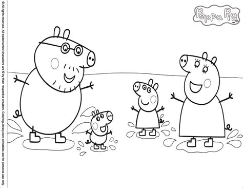 Peppa Pig Space Coloring Pages