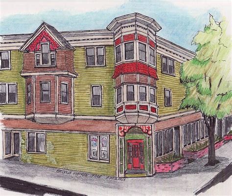 Beverly Victorian Store Drawing By Paul Meinerth Fine Art America