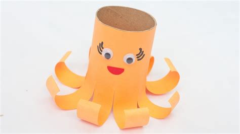 How To Create A Cute Toilet Paper Roll Octopus Diy Crafts Tutorial