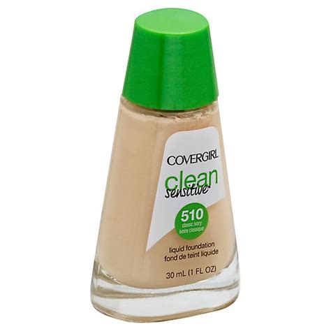 Covergirl Clean Liquid Foundation Sensitive Skin Classic Ivory 510 1