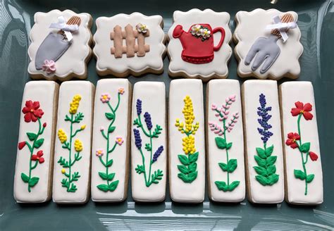 Gardening decorated cookies | Candy cookies, Cookie decorating, Monster
