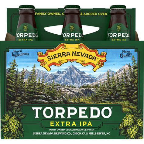 Sierra Nevada Torpedo Extra Ipa Craft Beer 6 Pack 12oz Bottles