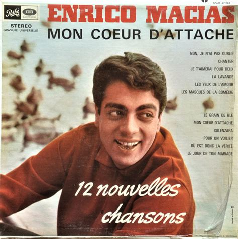 Enrico Macias - Mon Coeur D'Attache (Vinyl) | Discogs