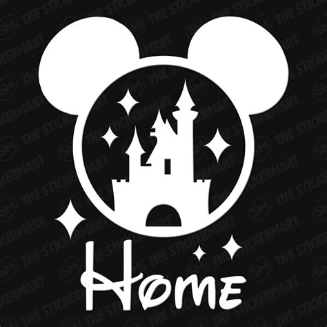 Disney Cinderella S Castle Mickey Ears Home Vinyl Decal Disney